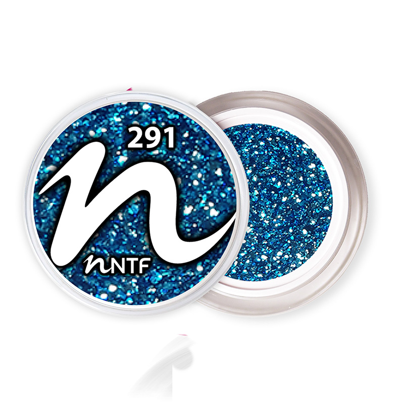 NTF Farbgel glitter Blue Mirage 291